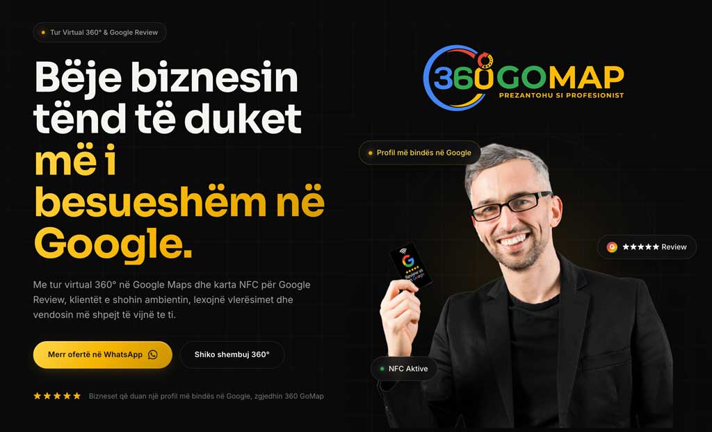 Tur Virtual Tur Virtual 360° në Google Maps & Karta NFC Review | 360 GoMap